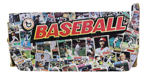 1974 Topps Baseball Wax Pack Empty Display Box - TOP DETACHED