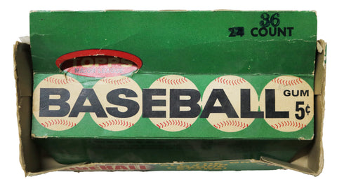 1962 Topps Baseball Wax Pack Empty Display Box