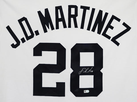 J. D. Martinez Detroit Tigers Signed Autographed White #28 Jersey MLB Authentication