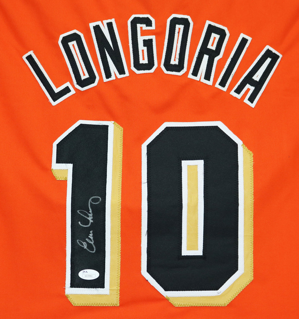 Evan Longoria San Francisco GiantsAutographed Orange Custom Jersey JSA