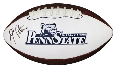Joe Paterno Penn State Nittany Lions Signed Autographed White Panel Logo Football