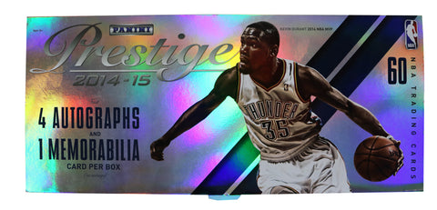 2014-15 Panini Prestige Premium Basketball  OPENED Hobby Box - 4 Autographs plus 1 Memorabilia Card