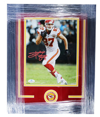 Travis Kelce Kansas City Chiefs Signed Autographed 8" x 10" Framed Photo Five Star Grading COA