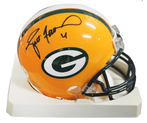 Brett Favre Green Bay Packers Signed Autographed Football Mini Helmet  Player Hologram