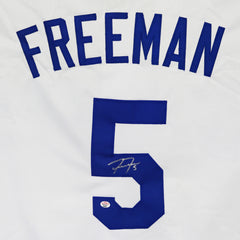 Freddie Freeman Los Angeles Dodgers Signed Autographed White #5 Custom Jersey PAAS COA