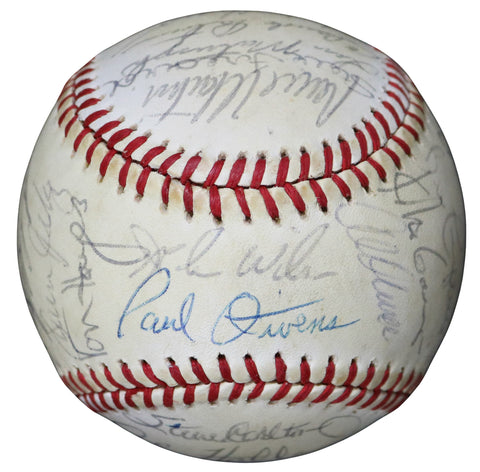 Philadelphia Phillies 1984 Team Signed Autographed Official Ball National League Baseball with Display Holder - 29 Autographs