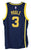 Jordan Poole Golden State Warriors Signed Autographed Blue #3 Jersey PSA COA