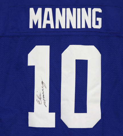 Eli Manning New York Giants Signed Autographed Blue #10 Reebok Jersey