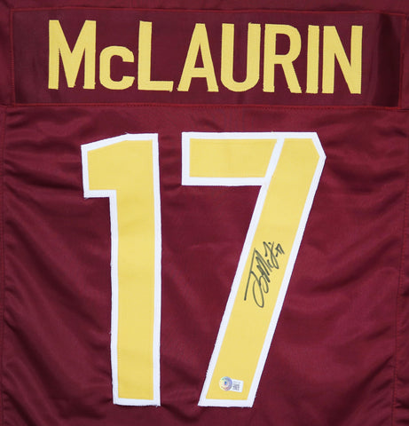 Terry McLaurin Washington Commanders Signed Autographed Red #17 Custom Jersey Beckett Witness Certification
