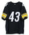 Troy Polamalu Pittsburgh Steelers Signed Autographed Black #43 Custom Jersey Beckett Witnessed Sticker Hologram Only