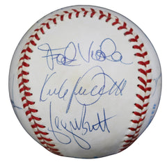 Kirby Puckett, George Brett, Nolan Ryan, Don Mattingly, Roger Clemens and Others Signed Autographed Official Ball American League Baseball with Display Holder