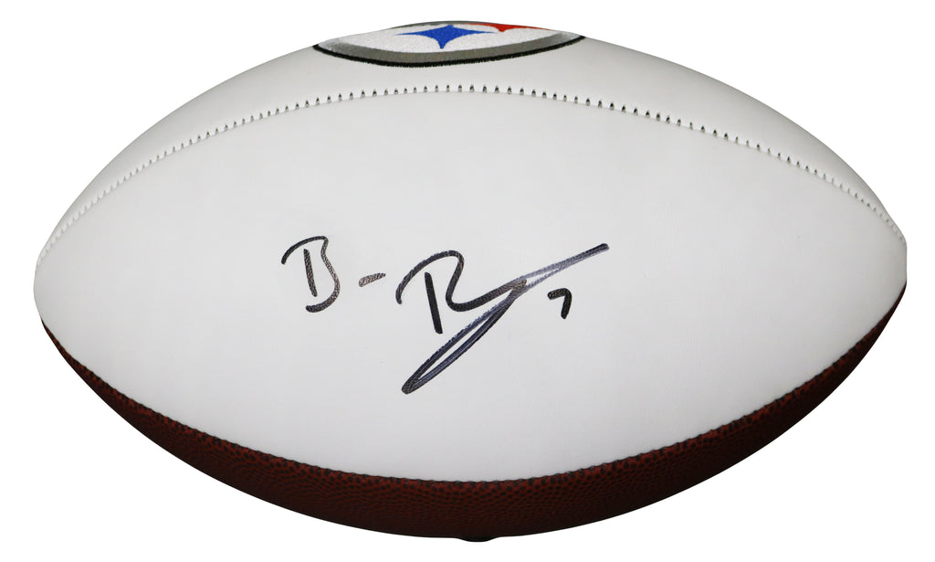 Ben Roethlisberger Steelers Autographed Signed NFL White Panel Football JSA