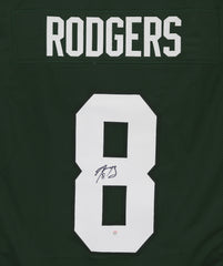 Aaron Rodgers New York Jets Signed Autographed Green #8 Custom Jersey PAAS COA