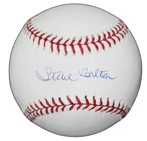 Steve Carlton Philadelphia Phillies Signed Autographed Rawlings Official Major League Baseball with Display Holder