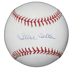 Steve Carlton Philadelphia Phillies Signed Autographed Rawlings Official Major League Baseball JSA COA with Display Holder
