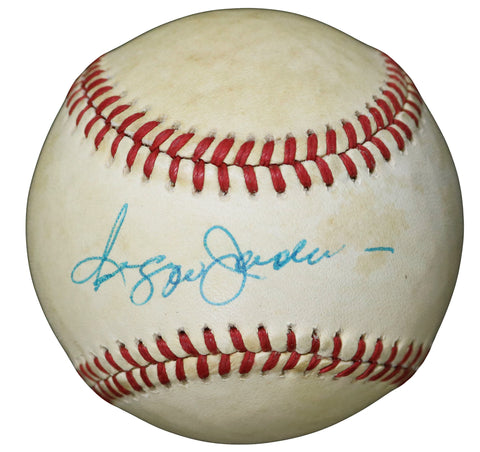 Reggie Jackson New York Yankees Signed Autographed Rawlings Official American League Baseball with Display Holder