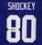 Jeremy Shockey New York Giants Signed Autographed Blue #80 Custom Jersey JSA Witnessed COA
