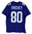 Jeremy Shockey New York Giants Signed Autographed Blue #80 Custom Jersey JSA Witnessed COA