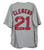 Roger Clemens Boston Red Sox Signed Autographed Gray #21 Custom Jersey PSA In the Presence COA