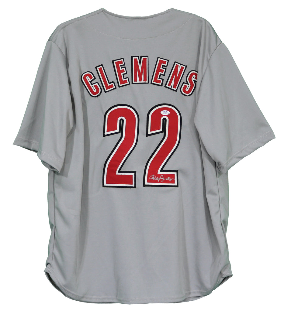  Roger Clemens Autographed Houston Astros Red Jersey