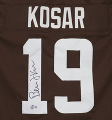 Bernie Kosar Cleveland Browns Signed Autographed Brown #19 Custom Jersey Beckett Witness Certification
