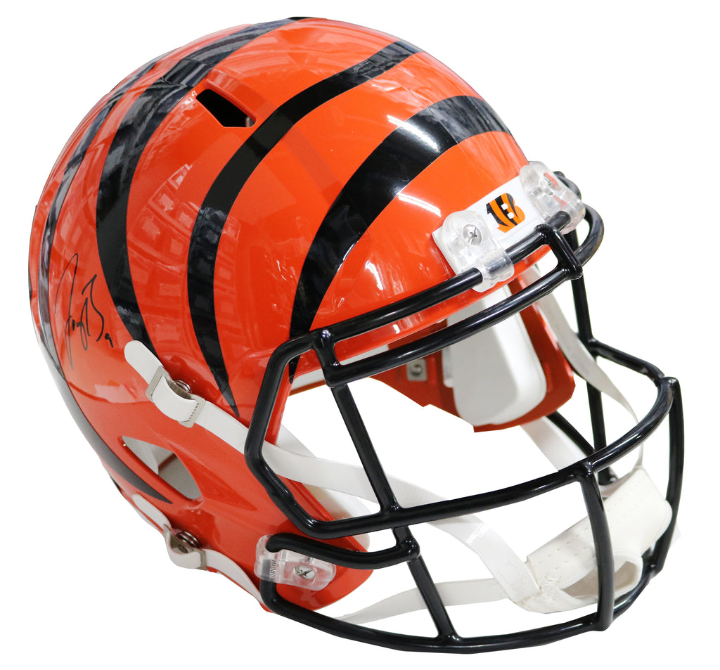 Shop Joe Burrow Cincinnati Bengals Autographed Orange Full Size Authentic  Speed Helmet