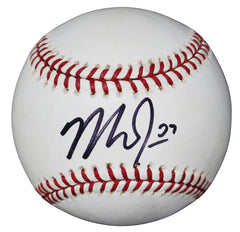 Mike Trout Los Angeles Angels Signed Autographed Rawlings Official Major League Baseball Sweet Spot JSA Letter COA with Display Holder