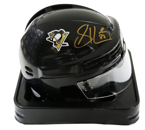 Sidney Crosby Pittsburgh Penguins Signed Autographed Black Hockey Mini Helmet JSA COA