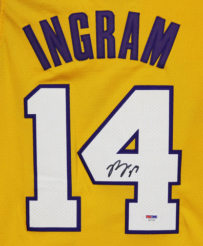 Brandon Ingram Los Angeles Lakers Signed Autographed Yellow #14 Jersey PSA COA