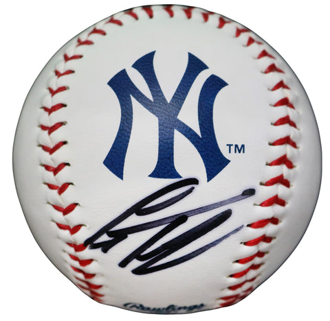 Gleyber Torres New York Yankees Signed Autographed Rawlings Official Major League Logo Baseball Global COA with Display Holder