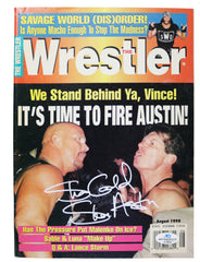 Stone Cold Steve Austin Signed Autographed The Wrestler Magazine Five Star Grading COA