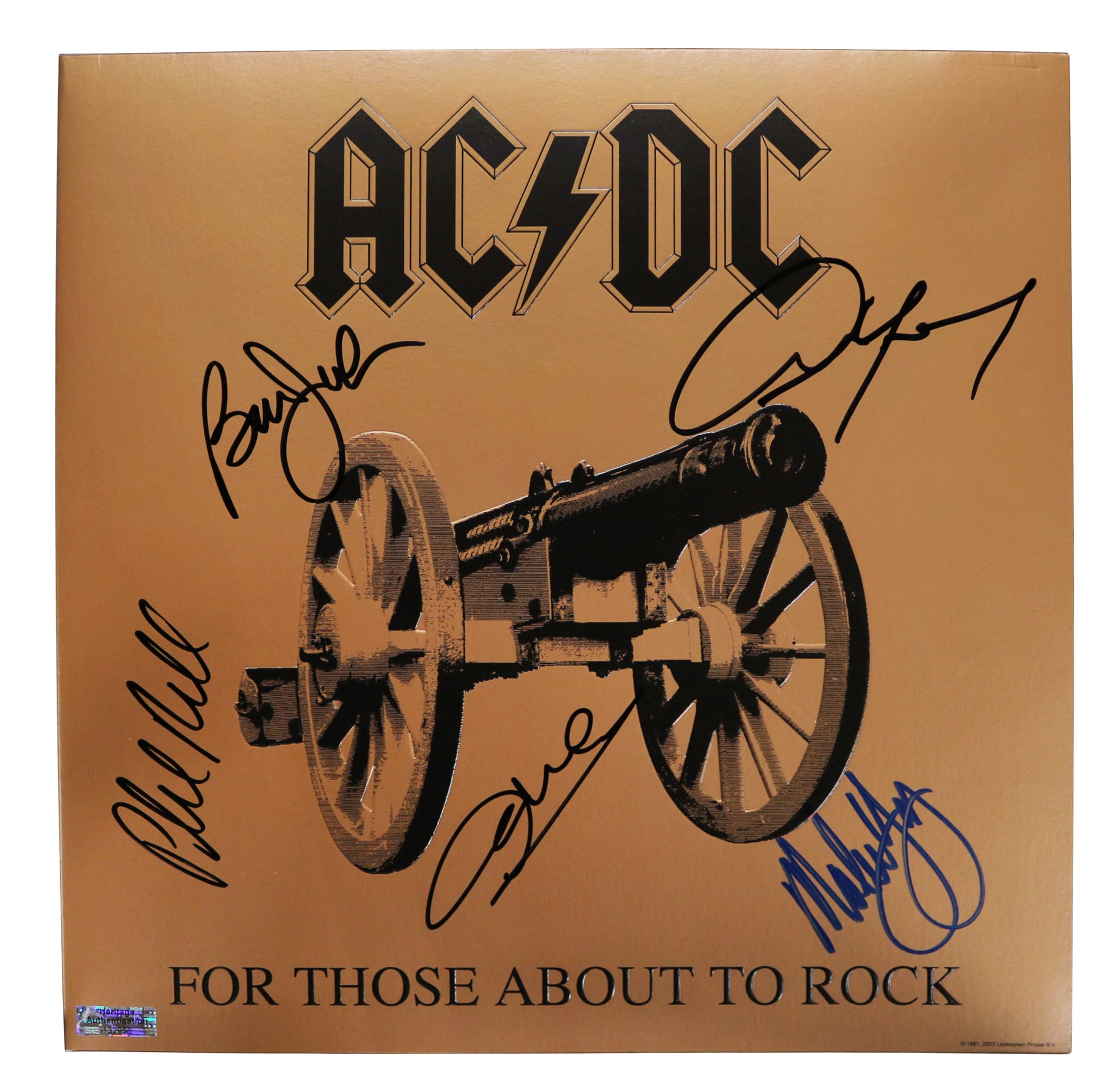 AC/DC Signed Autographed For Those About to Rock Vinyl Album Cover ...