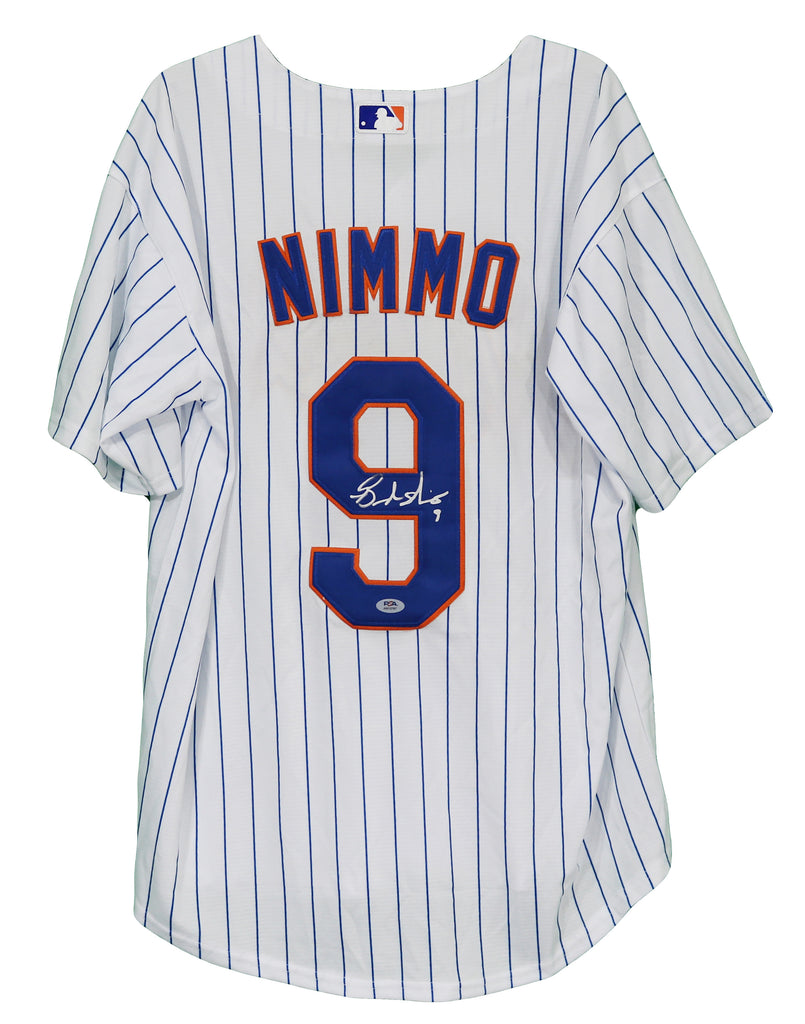Brandon Nimmo New York Mets Signed Autographed White #9 Jersey PSA COA –