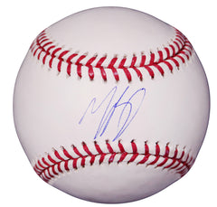 Mookie Betts Los Angeles Dodgers Signed Autographed Rawlings Official Major League Baseball JSA COA with Display Holder