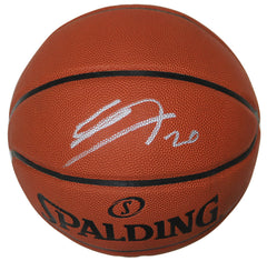 Manu Ginobili San Antonio Spurs Signed Autographed Spalding Basketball Beckett Witness Certification
