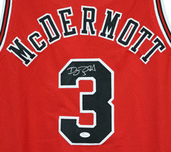 Doug McDermott Chicago Bulls Signed Autographed Red #3 Custom Jersey JSA Witnessed COA Sticker Hologram Only