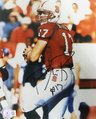 Philip Rivers NC State Wolfpack Signed Autographed 8" x 10" Photo Beckett Certification