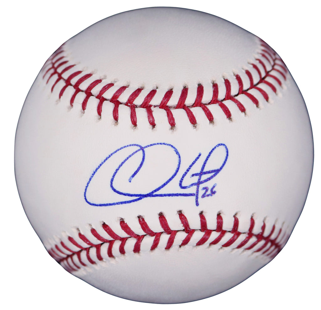 Chase Utley Autographed Rawlings Official Major League Baseball PSA –
