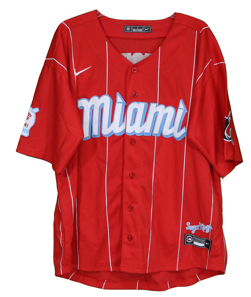 Jazz Chisholm Jr. Miami Marlins Signed Autographed Red #2 Jersey