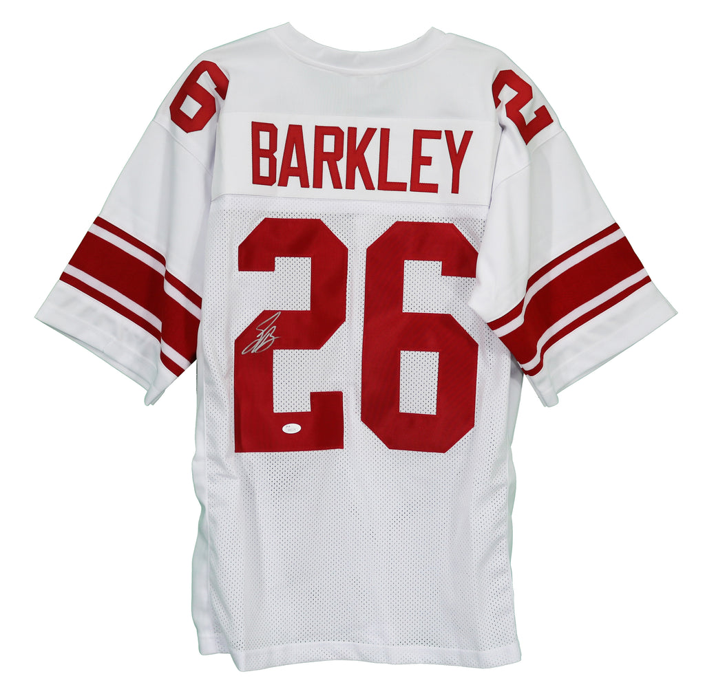 SAQUON BARKLEY NEW YORK GIANTS AUTOGRAPHED/SIGNED STITCHED CUSTOM JERSEY  JSA COA