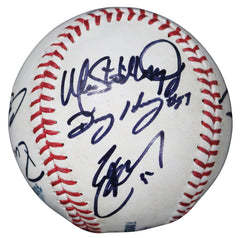 Seattle Mariners and Kansas City Royals 2016 Signed Autographed Rawlings Official Major League Baseball with Display Holder - 11 Autographs