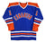 Mark Messier Edmonton Oilers Signed Autographed Blue #11 Custom Jersey JSA COA Sticker Only