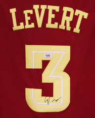 Caris LeVert Cleveland Cavaliers Cavs Signed Autographed Wine #3 Throwback Jersey PSA COA Sticker Hologram Only