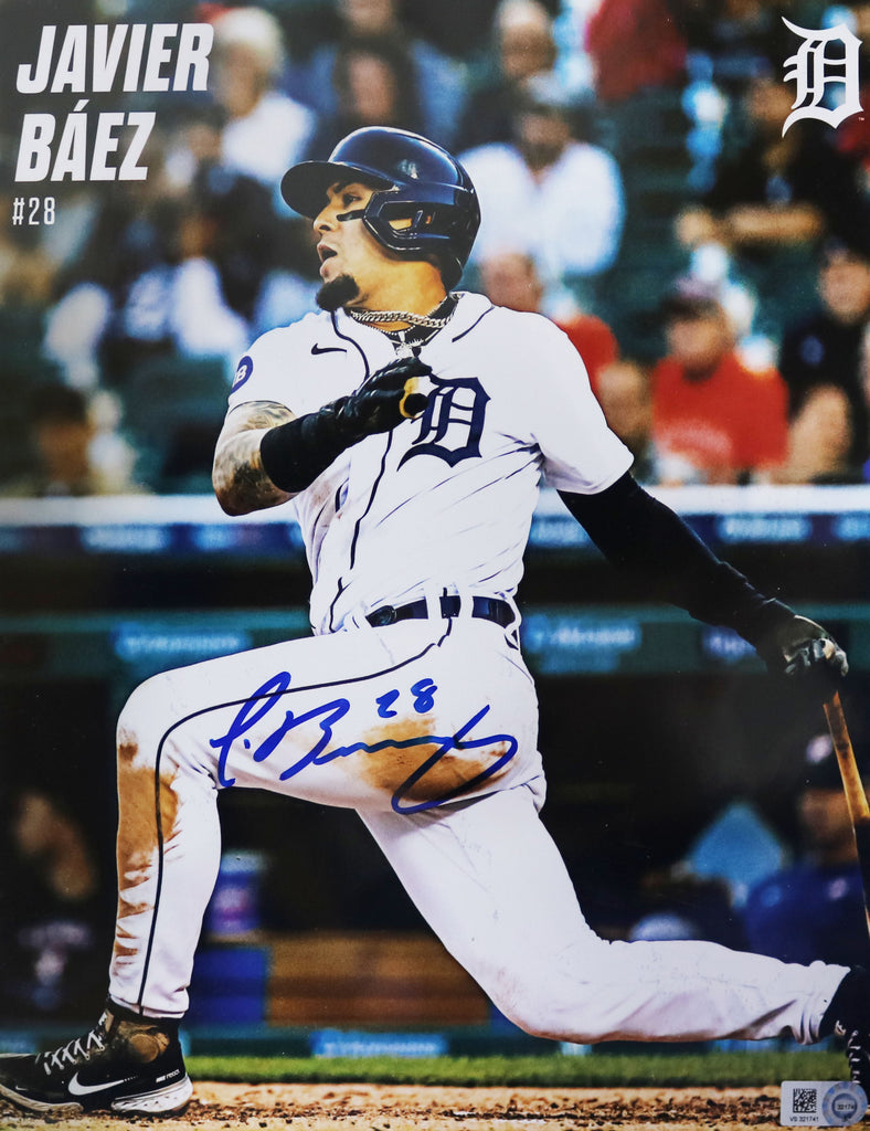 Javier Baez Detroit Tigers Autographed 8x10 Photo MLB Authentication –
