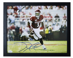 Jalen Hurts Oklahoma Sooners with Signed Autographed 11" x 14" Framed Photo JSA COA Sticker Hologram Only