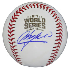 Aroldis Chapman Chicago Cubs Signed Autographed Rawlings Official 2016 World Series Baseball PSA COA with Display Holder