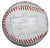New York Yankees 1956 Team Stamped Facsimile Autograph Baseball with Display Holder - Mickey Mantle