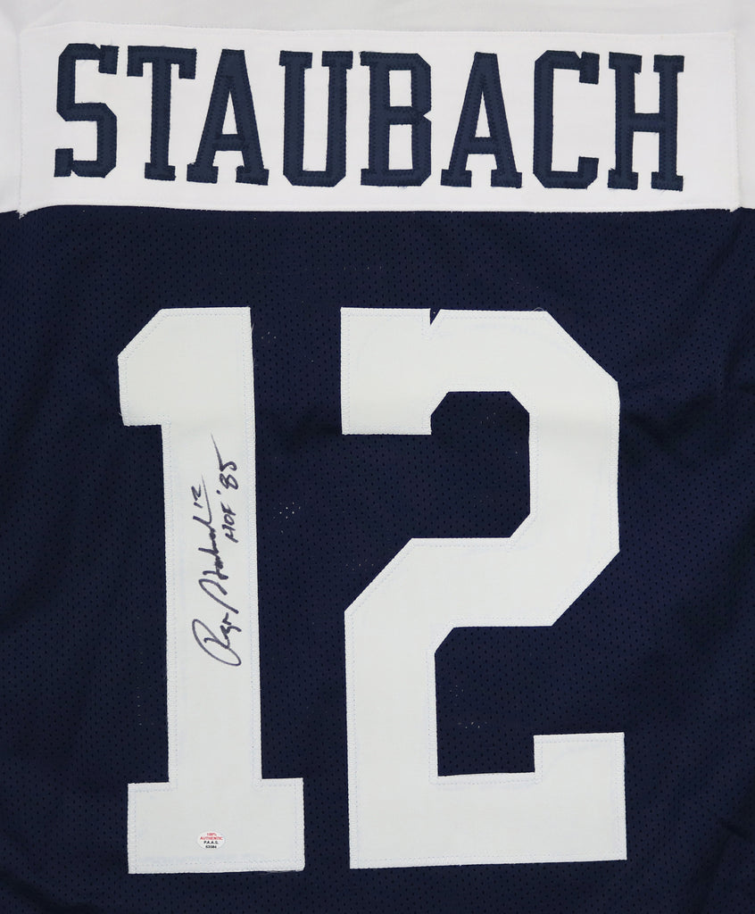 : Roger Staubach Jersey #12 Dallas Custom Stitched Blue