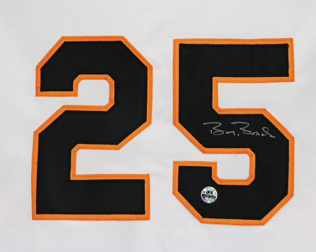 San Francisco Giants Barry Bonds Autographed Pro Style White Jersey Bonds  Hologram