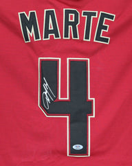 Ketel Marte Arizona Diamondbacks Signed Autographed Red #4 Jersey PSA COA